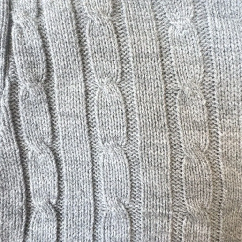 Vintage cardigan cable knit grandpa sweater grey size‎ large men women's